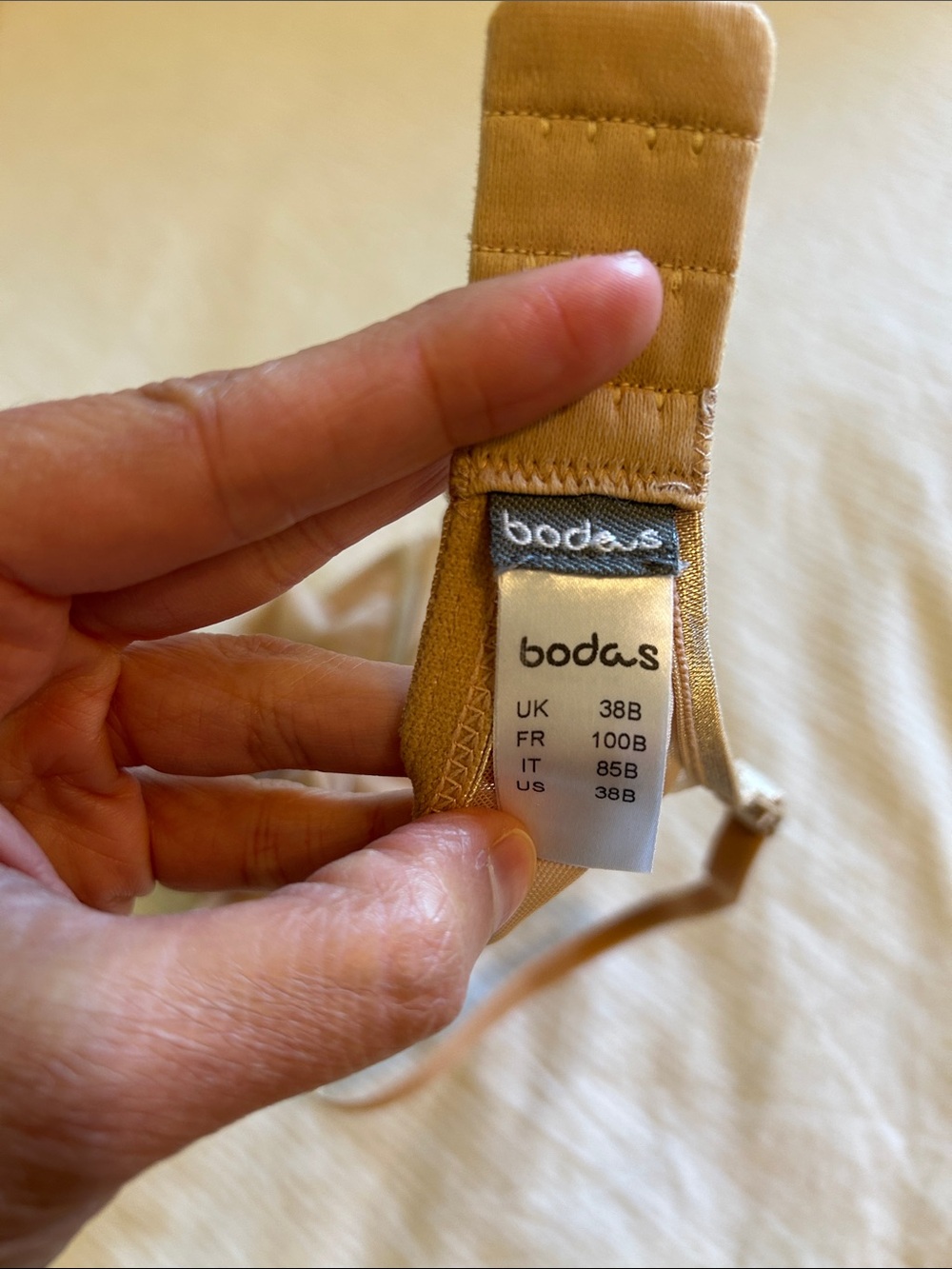 Bodas London Sheer Underwire Bra Nude - Picture 3 of 3